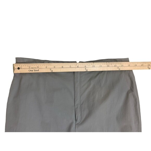 Banana Republic Stretch Pants Women's Sz 10 High Rise Thin Waist Dark Beige Ankl - Picture 7 of 10